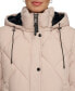 Фото #4 товара Women's Diamond Quilted Hooded Puffer Coat