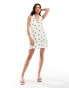 Фото #4 товара Stradivarius mini dress in lemon print