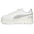 Puma Mayze Thrifted Perforated Logo Platform Womens White Sneakers Casual Shoes 10 - фото #3