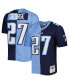 Фото #5 товара Men's Eddie George Navy, Light Blue Tennessee Titans 1999 Split Legacy Replica Jersey