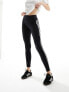 adidas Originals 3 stripe leggings in black