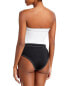 Фото #2 товара Oye Swimwear 296891 Strapless Contrast One Piece Swimsuit size Small