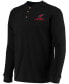 Men's Black Arizona Cardinals Maverick Thermal Henley Long Sleeve T-shirt
