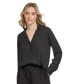 Фото #3 товара Women's V-Neck Button-Front Blouse