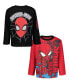 ფოტო #1 პროდუქტის Avengers Spider-Man 2 Pack Long Sleeve Graphic T-Shirt Toddler| Child Boys