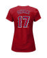 ფოტო #4 პროდუქტის Women's Shohei Ohtani Red Los Angeles Angels Plus Size Player Split Body T-shirt