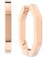 Фото #2 товара Rose Gold-Tone Pavé Octagon Hoop Earrings