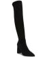 Фото #1 товара Eileene Pointed-Toe Block-Heel Over-The-Knee Boots, Created for Macy's
