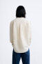 Фото #5 товара Рубашка из хлопка и льна ZARA