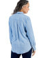 ფოტო #3 პროდუქტის Women's Button-Up Perfect Shirt, XS-4X, Created for Macy's