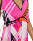 Women's Multicolored Pleated-Skirt Dress