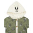 Wonder Nation Unisex Halloween Romper 6/9 Months Olive Green Character Hood