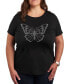 Фото #1 товара Butterfly Sparkle Plus Size Graphic T-Shirt