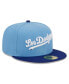 Men's Light Blue Los Angeles Dodgers Cooperstown Collection Retro City 59FIFTY Fitted Hat Голубой, 7 3/4 - фото #6