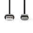 Nedis CCGB60600BK10 - 1 m - USB B - USB A - USB 2.0 - 480 Mbit/s - Black