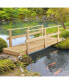 Фото #1 товара Stunning Wooden Garden Bridge Safety & Serenity for Your Outdoor Oasis