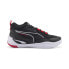 Фото #1 товара Puma Playmaker Pro 37757213 Mens Black Canvas Athletic Basketball Shoes