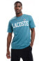 Фото #1 товара Lacoste branded front t-shirt in blue