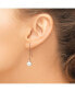 ფოტო #3 პროდუქტის Stainless Steel Polished Rose plated Imitation Earrings
