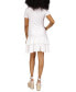 ფოტო #3 პროდუქტის Women's Metallic Zebra Flounce Dress