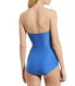 Kate Spade New York 169074 Womens Bandeau One-Piece Swimwear Blue Size Medium