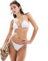 Фото #1 товара Brave Soul triangle bikini top in white