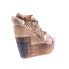 Фото #8 товара Bed Stu Petra F394003 Womens Brown Leather Hook & Loop Wedges Sandals Shoes 10