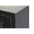 Фото #5 товара ТВ шкаф DKD Home Decor Чёрный Восточный Белый Позолоченный Белый/Черный Металл Ель Деревянный MDF 130 x 26 x 51 cm