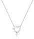 Heart in love silver necklace SVLN0391X61BI45