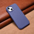Фото #14 товара Etui z naturalnej skóry do iPhone 14 MagSafe Case Leather pokrowiec jasno fioletowy