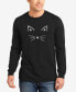 Men's Word Art Long Sleeve Whiskers T-shirt