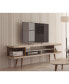 Фото #7 товара Utopia 70.47" Medium Density Fibreboard 5-Shelf TV Stand