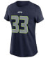 Women's Jamal Adams College Navy Seattle Seahawks Name Number T-shirt