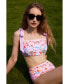 Women's Pink Blossom Reversible Two-Piece Swimsuit