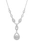 Фото #1 товара Wrapped in Love diamond Double Drop Pendant 17" in 14k White Gold or 14k Yellow Gold (1-1/2 ct. t.w.), Created for Macy's