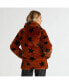 Women's Star Print Faux Fur Polyfill Puffer