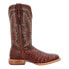 Фото #1 товара Durango Prca Collection Caiman Belly Embroidery Square Toe Cowboy Mens Brown Dr