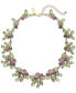 Gold-Tone Multicolor Leaf Cluster All Around Statement Necklace, 17" + 3" extender, Created for Macy's