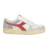 Фото #1 товара Diadora Magic Basket Low Lace Up Womens Grey, White Sneakers Casual Shoes 17855