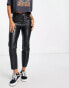 Only Emily faux leather ankle trousers in black XS L34 - фото #2