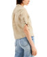 Фото #2 товара Women's Linen Twist-Hem Blouse, Created for Macy's