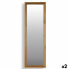 Фото #2 товара Настенное зеркало Gift Decor Canada Коричневое Деревянное Стеклянное 48 х 150 х 2 см (2 штуки)