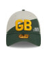 ფოტო #2 პროდუქტის Men's Cream, Green Green Bay Packers 2023 Sideline Historic 9TWENTY Adjustable Hat