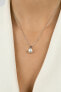 Фото #2 товара Gold-plated pearl pendant with zircons PT77Y