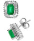 Фото #3 товара Серьги EFFY Collection Brasilica Emerald Diamond