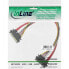 Фото #3 товара InLine SATA Data + Power Cable SATA 6Gb/s male / female 0.30m