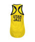 Фото #4 товара Women's Gold Utah Jazz Showdown Scoop-Neck Racerback Tank Top