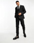 Фото #10 товара ASOS DESIGN slim suit jacket in crosshatch in black