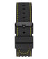 ფოტო #3 პროდუქტის Men's Yellow Black Silicone Strap Watch 44mm