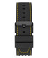 Men's Yellow Black Silicone Strap Watch 44mm